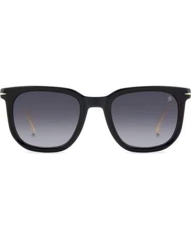 DAVID BECKHAM SUNGLASSES DB-7119-S-2M2 BLACK FRAME AND GOLD TEMPLES