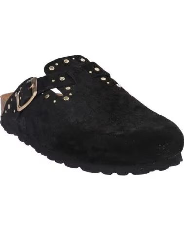 CORONEL TAPIOCCA SANDALI CT461-1 CON FIBBIA E BORCHIE SJ NEGROSJ NEGRO