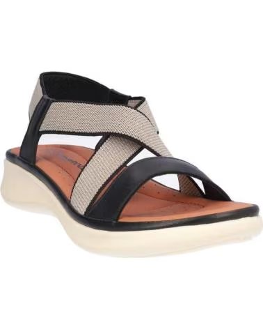 KANGAROOS SANDALIAS DE MUJER K071-1 BEIGE-NEGROBEIGE-NEGRO
