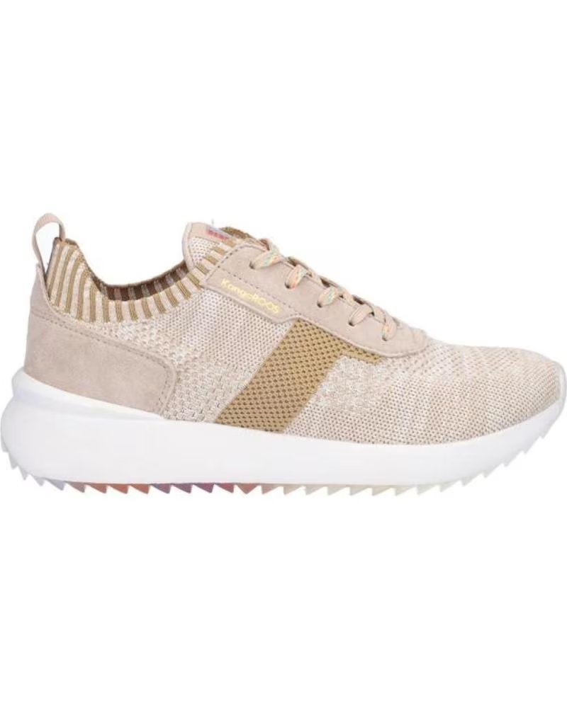 KANGAROOS SNEAKERS SPORTIVE K057-7 DA DONNA IN TESSUTO BEIGE TEXTIL BEIGETEXTIL