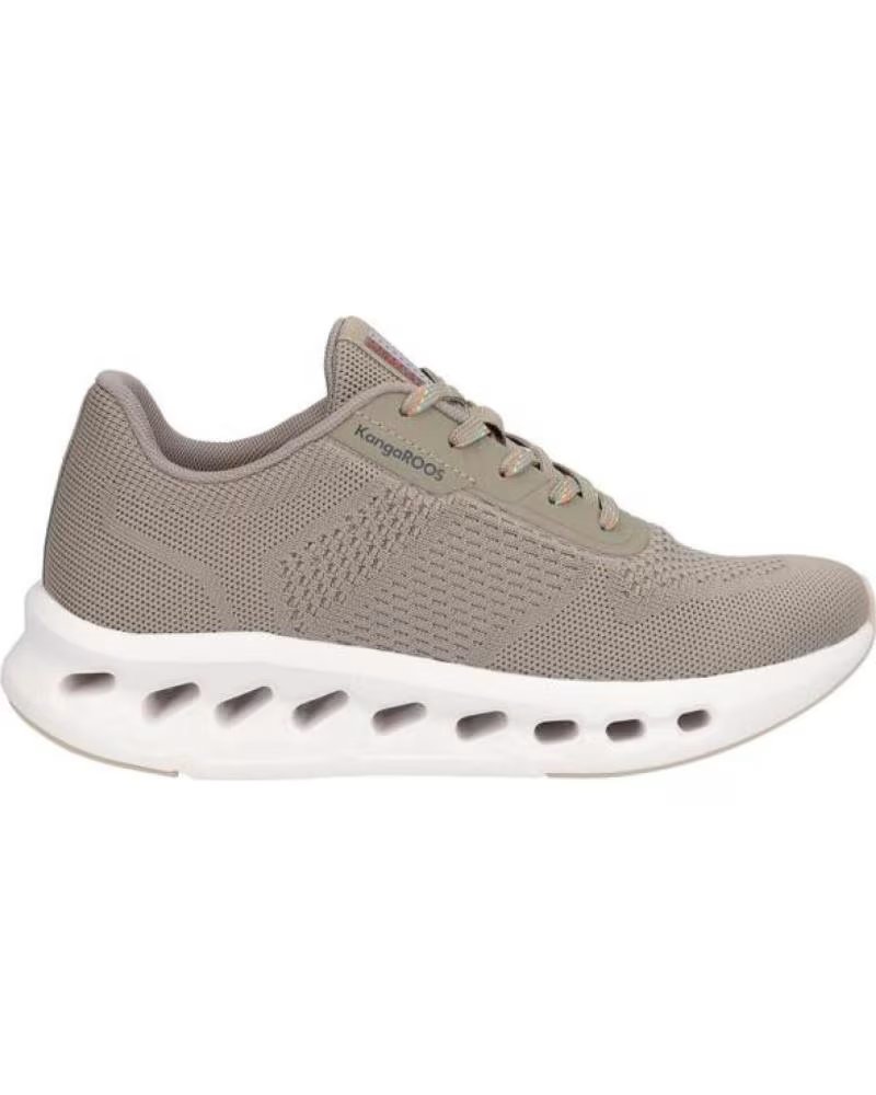 KANGAROOS SAPATILHAS DESPORTIVAS K056-6 EM TECIDO TÉCNICO CÁQUI TEXTIL KAKITEXTIL KAKI