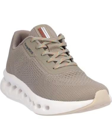 KANGAROOS SAPATILHAS DESPORTIVAS K056-6 EM TECIDO TÉCNICO CÁQUI TEXTIL KAKITEXTIL KAKI