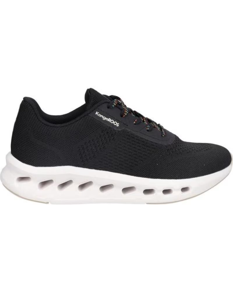 KANGAROOS SCARPE SPORTIVE DA DONNA K056-1 IN TESSUTO TECNICO NERO TEXTIL NEGROTEXTIL NEGRO