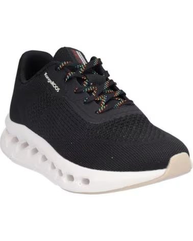 KANGAROOS SCARPE SPORTIVE DA DONNA K056-1 IN TESSUTO TECNICO NERO TEXTIL NEGROTEXTIL NEGRO
