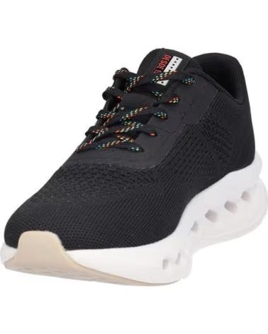 KANGAROOS SCARPE SPORTIVE DA DONNA K056-1 IN TESSUTO TECNICO NERO TEXTIL NEGROTEXTIL NEGRO