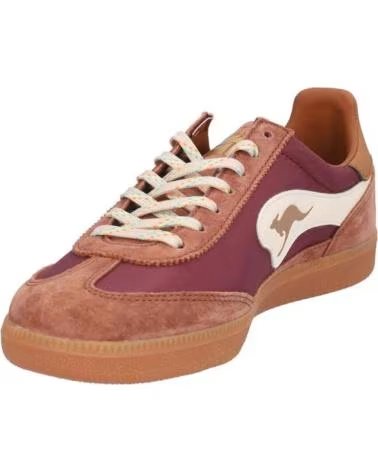 KANGAROOS K036-25 WOMEN´S SNEAKERS IN EGGPLANT AND BROWN TONES COMB BERENJENA-MARRONCOMB BERENJENA-MARR