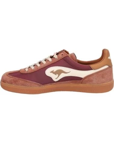 KANGAROOS K036-25 WOMEN´S SNEAKERS IN EGGPLANT AND BROWN TONES COMB BERENJENA-MARRONCOMB BERENJENA-MARR
