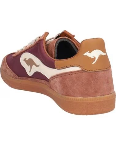 KANGAROOS K036-25 WOMEN´S SNEAKERS IN EGGPLANT AND BROWN TONES COMB BERENJENA-MARRONCOMB BERENJENA-MARR
