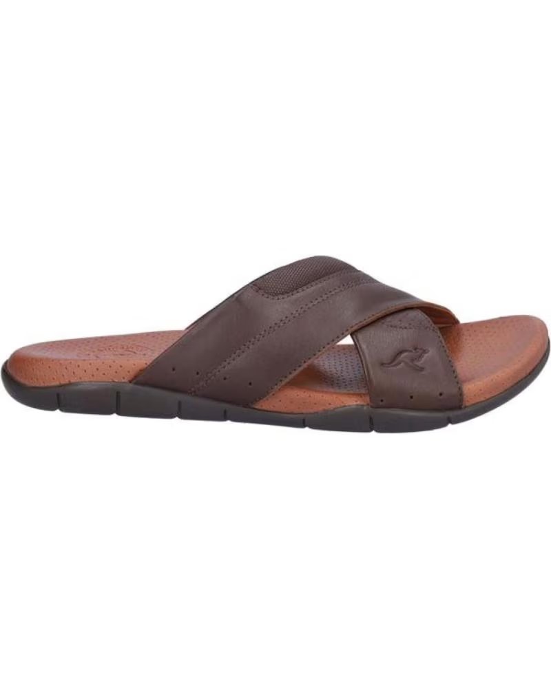 KANGAROOS SANDALIAS DE HOMBRE 1010-8 PIEL MARRONPIEL MARRON