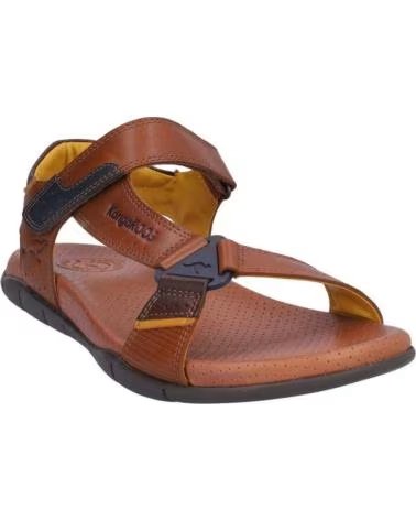 KANGAROOS SANDALIAS DE HOMBRE 1007-30 COMB CUERO-MARRONCOMB CUERO-MARRON