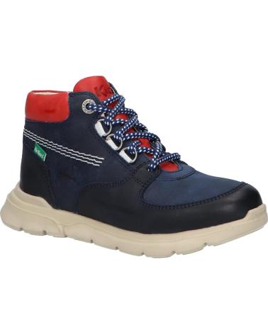 Botines de Niña y Niño KICKERS 878881-30 KICKADVENTUR CUIR COW DISTRESS 103 MARINE ORANGE