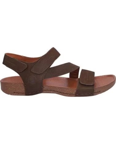 CORONEL TAPIOCCA SANDÁLIAS C708-58 EM NOBUCK CASTANHO MARRONNOBUCK MARRON