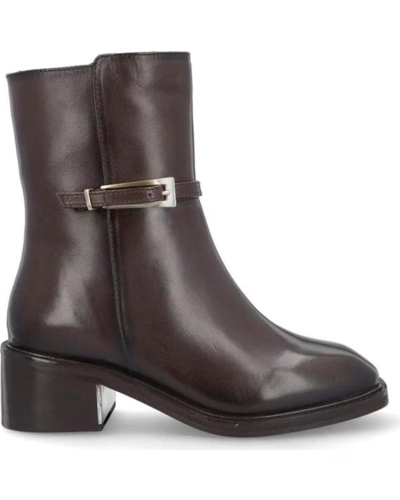 CARAMELO BOTINES DE MUJER CAR669-18 PIEL MARRÓN MARRONPIEL MARRON