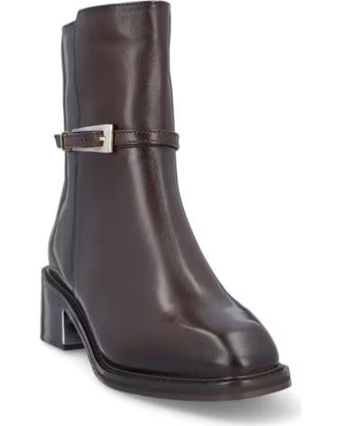 CARAMELO BOTINES DE MUJER CAR669-18 PIEL MARRÓN MARRONPIEL MARRON