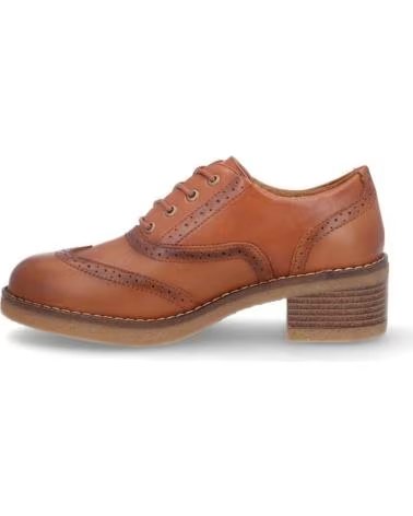 NATURE SCARPA OXFORD DONNA N120-33 PELLE CAMEL PIEL CAMELPIEL