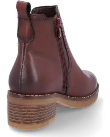 NATURE BOTINES N117-15 EN PIEL BURDEOS BURDEOSPIEL
