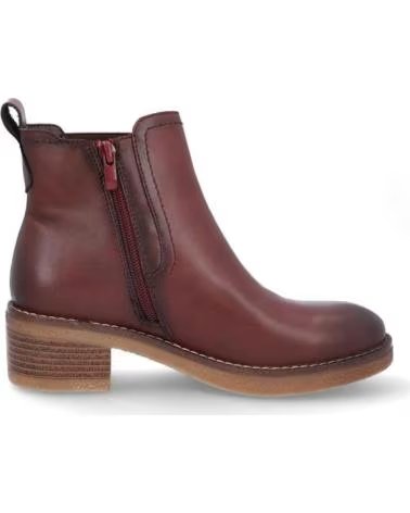 NATURE BOTINES N117-15 EN PIEL BURDEOS BURDEOSPIEL