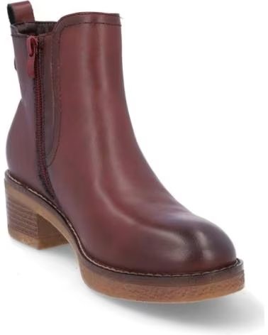 NATURE BOTINES N117-15 EN PIEL BURDEOS BURDEOSPIEL