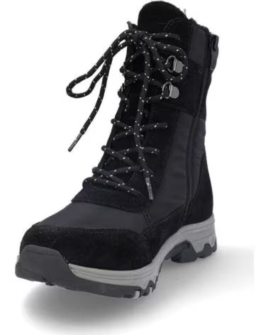 DAMEN-STIEFELETTEN CORONEL TAPIOCCA T721-1 IN SCHWARZ KOMBINIERT COMB NEGROCOMB NEGRO