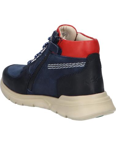 Botines de Niña y Niño KICKERS 878881-30 KICKADVENTUR CUIR COW DISTRESS 103 MARINE ORANGE