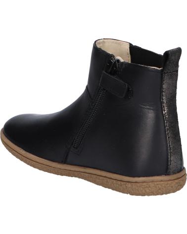 Botins de Menina e Menino KICKERS 830080-30 VETUDI COW WINNIE 83 NOIR METALLISE