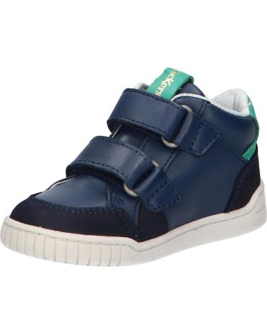 Deportivas de Niña y Niño KICKERS 894791-30 WINCKY VEL NUBUCK 103 MARINVE VERT BL