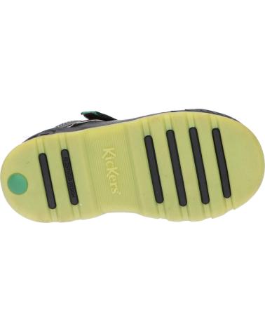 Botines de Niña y Niño KICKERS 878840-30 KICK TEEN CUIR COW BOSTON 8 NOIR