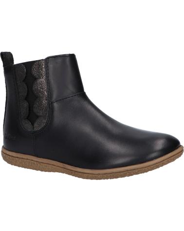 Botines de Niña y Niño KICKERS 830080-30 VETUDI COW WINNIE 83 NOIR METALLISE
