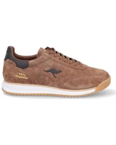 KANGAROOS K555-8 SNEAKER AUS WILDLEDER IN BRAUN