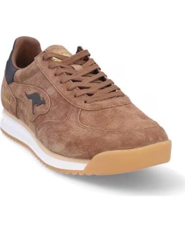 KANGAROOS SNEAKERS K555-8 IN CAMOSCIO MARRONE SJ MARRON CLSJ CL