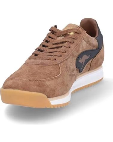 KANGAROOS SNEAKERS K555-8 IN CAMOSCIO MARRONE SJ MARRON CLSJ CL