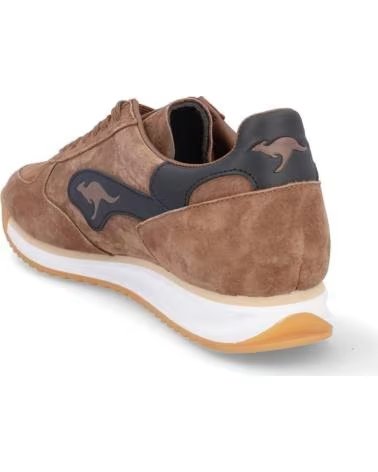 KANGAROOS SNEAKERS K555-8 IN CAMOSCIO MARRONE SJ MARRON CLSJ CL