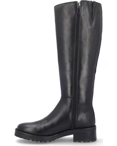 KANGAROOS BOTTES FEMME 883-11 CUIR NOIR PIEL NEGROPIEL NEGRO