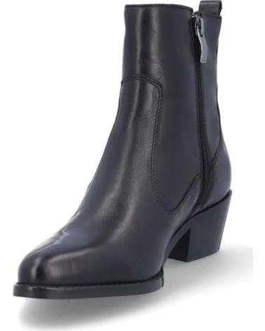 BONAVENTURE BOTINS DE MULHER B685-11 EM PELE PIEL NEGROPIEL NEGRO