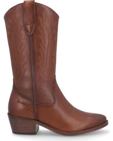 BONAVENTURE B684-38 BOTTE FEMME EN CUIR MARRON CHÂTAIGNE PIEL CASTANOPIEL CASTANO
