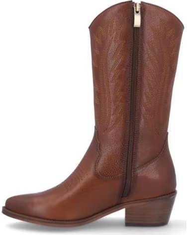 BONAVENTURE B684-38 BOTTE FEMME EN CUIR MARRON CHÂTAIGNE PIEL CASTANOPIEL CASTANO