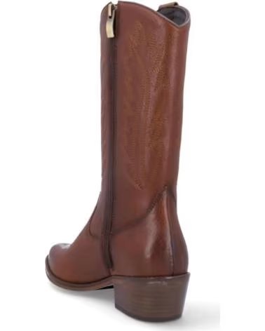 BONAVENTURE B684-38 BOTTE FEMME EN CUIR MARRON CHÂTAIGNE PIEL CASTANOPIEL CASTANO