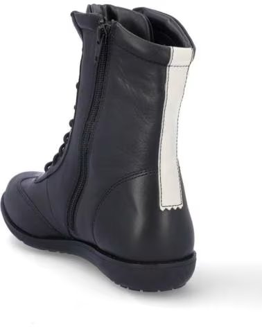 KANGAROOS 916-11 STIEFEL AUS LEDER IN SCHWARZ-WEISS PIEL NEGRO-BLCOPIEL NEGRO-BLCO