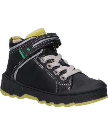 Botines de Niña y Niño KICKERS 878840-30 KICK TEEN CUIR COW BOSTON 8 NOIR