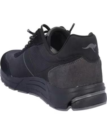 KANGAROOS SCARPE SPORTIVE DA UOMO 839-51 NERO NEGRO SUELA HOLENEGRO HOLE