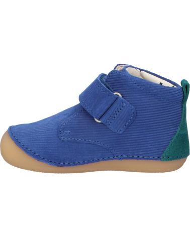 Stivaletti per Bambina e Bambino KICKERS 915390-10 SABIO X BONTON CUIR DENIM 53 BLEU VERT
