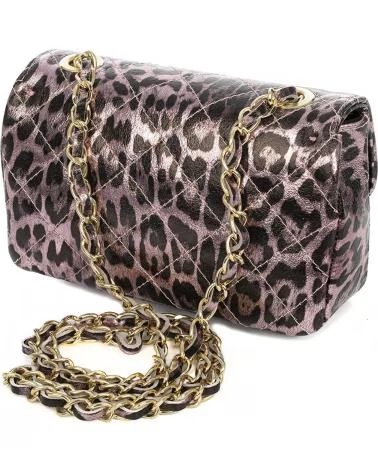 FIRENZE ARTEGIANI AMARO BOLSO BANDOLERA LEOPARDO