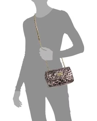 FIRENZE ARTEGIANI AMARO BOLSO BANDOLERA LEOPARDO