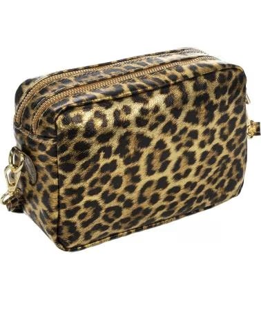 FIRENZE ARTEGIANI DEGNA BOLSO BANDOLERA LEOPARDO