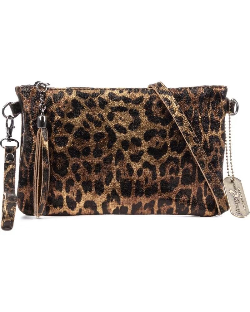 FIRENZE ARTEGIANI OLEGGIO BOLSO BANDOLERA LEOPARDO