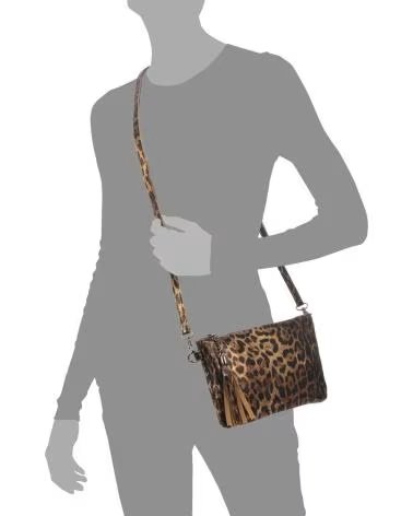 FIRENZE ARTEGIANI OLEGGIO BOLSO BANDOLERA LEOPARDO