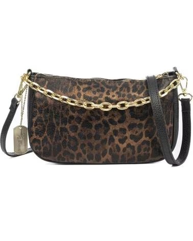 FIRENZE ARTEGIANI AVELLA BOLSO BANDOLERA LEOPARDO