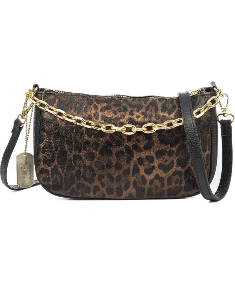 FIRENZE ARTEGIANI AVELLA BOLSO BANDOLERA LEOPARDO