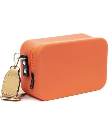 LIBELULLA VILLASANTA BOLSO BANDOLERA RECTANGULAR DE SILICONA NARANJA