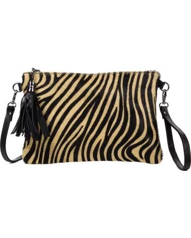 FIRENZE ARTEGIANI ERMINE BOLSO BANDOLERA NEGRO